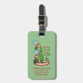 Ding Een Ding Twee Vrolijke Dingen Jolly Dingen Bagagelabel (Voorkant verticaal)