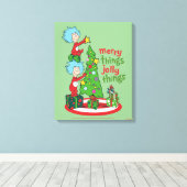 Ding Een Ding Twee Vrolijke Dingen Jolly Dingen Canvas Afdruk (Insitu (Houten vloer))