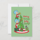 Ding Een Ding Twee Vrolijke Dingen Jolly Dingen Kaart (Voorkant)