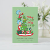 Ding Een Ding Twee Vrolijke Dingen Jolly Dingen Kaart (Staand voorkant)