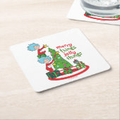 Ding Een Ding Twee Vrolijke Dingen Jolly Dingen Kartonnen Onderzetters (Schuin)