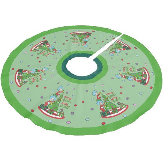 Ding Een Ding Twee Vrolijke Dingen Jolly Dingen Kerstboom Rok (Gekanteld)