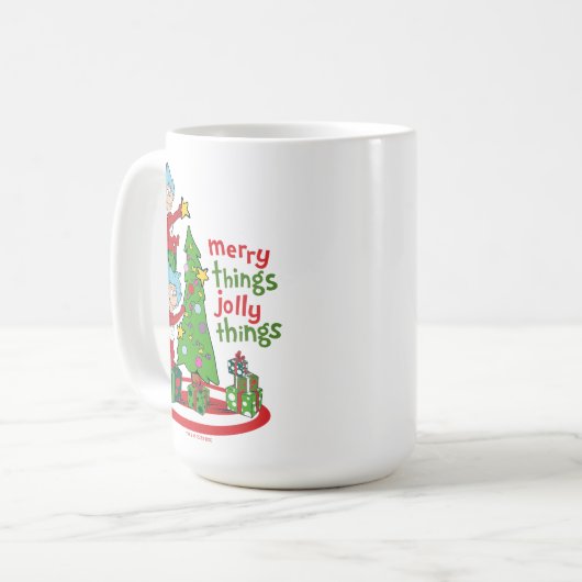 Ding Een Ding Twee Vrolijke Dingen Jolly Dingen Koffiemok (Voorkant links)