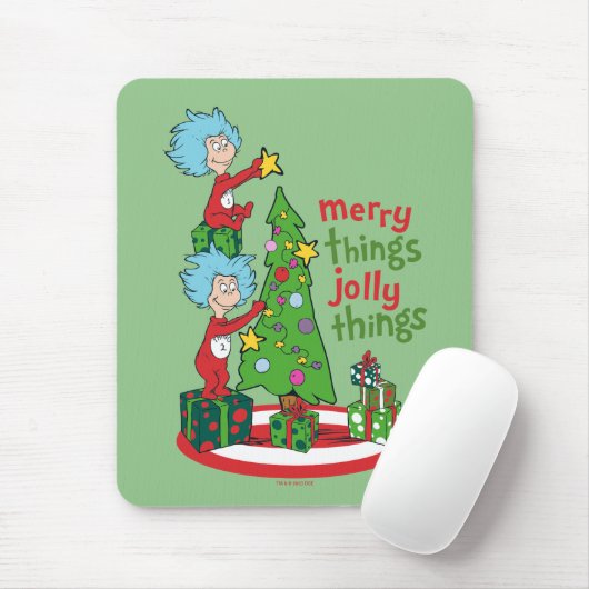 Ding Een Ding Twee Vrolijke Dingen Jolly Dingen Muismat (Met muis)