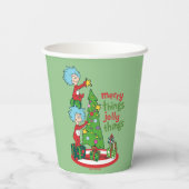 Ding Een Ding Twee Vrolijke Dingen Jolly Dingen Papieren Bekers (Achterkant)