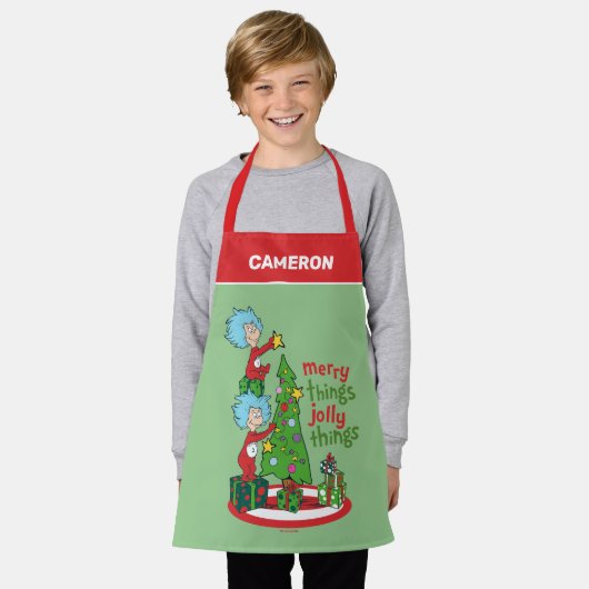 Ding Een Ding Twee Vrolijke Dingen Jolly Dingen Schort (Gedragen)