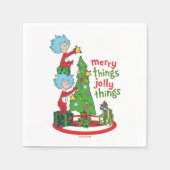 Ding Een Ding Twee Vrolijke Dingen Jolly Dingen Servet (Voorkant)