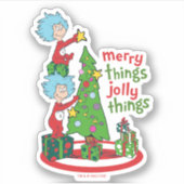 Ding Een Ding Twee Vrolijke Dingen Jolly Dingen Sticker (Voorkant)