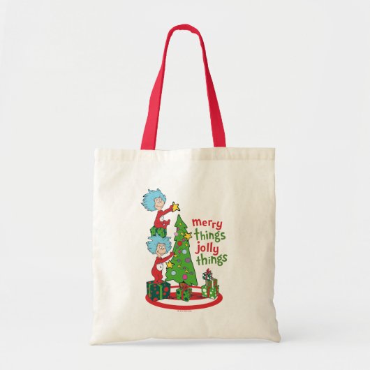 Ding Een Ding Twee Vrolijke Dingen Jolly Dingen Tote Bag (Voorkant)