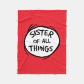 Ding één ding twee - zuster van alle dingen fleece deken (Voorkant)