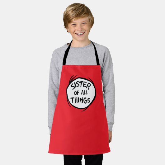 Ding één ding twee - zuster van alle dingen schort (Gedragen)