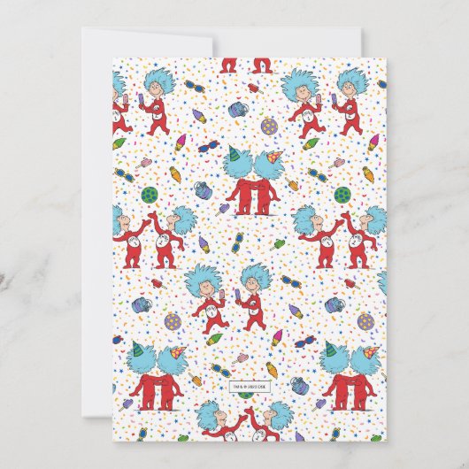 Ding één, twee | Tweeling Confetti Verjaardag Kaart (Achterkant)