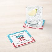 Ding één, twee | Twins Verjaardag Kartonnen Onderzetters (Insitu)