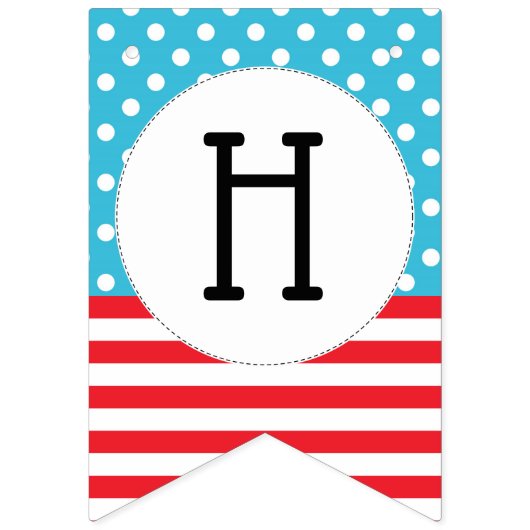 Ding één, twee | Twins Verjaardag Vlaggetjes (Tweede vlag)