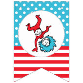 Ding één, twee | Twins Verjaardag Vlaggetjes (Eerste vlag)