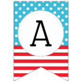 Ding één, twee | Twins Verjaardag Vlaggetjes (Derde vlag)