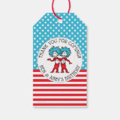Ding één, twee | Twins verjaardagsgunst Cadeaulabel (Achterkant)