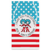 Ding één, twee | Twins verjaardagsgunst Klein Cadeauzakje (Achterkant)