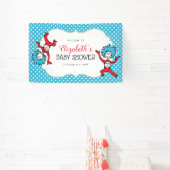 Ding één, twee | Verbod op tweeling-Baby shower Spandoek (Insitu)