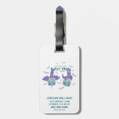 Ding One Thing Two Soort van een Batty Thing Bagagelabel (Achterkant verticaal)