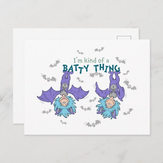 Ding One Thing Two Soort van een Batty Thing Briefkaart (Voorkant / Achterkant)