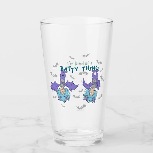Ding One Thing Two Soort van een Batty Thing Glas (Voorkant)