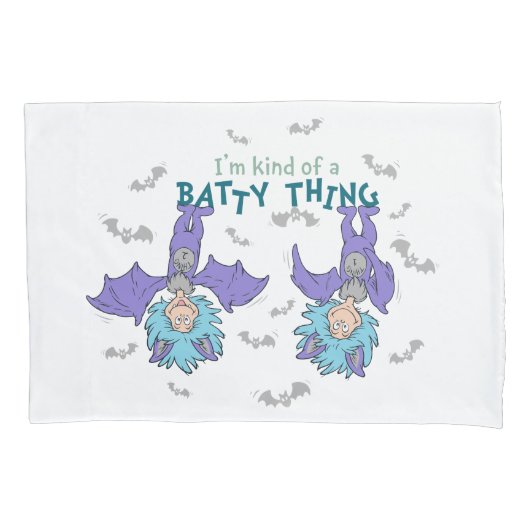 Ding One Thing Two Soort van een Batty Thing Kussensloop (Voorkant)