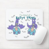 Ding One Thing Two Soort van een Batty Thing Muismat (Met muis)