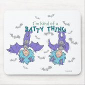 Ding One Thing Two Soort van een Batty Thing Muismat (Voorkant)
