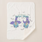 Ding One Thing Two Soort van een Batty Thing Sherpa Deken (Voorkant)