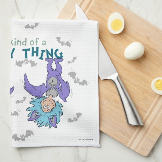 Ding One Thing Two Soort van een Batty Thing Theedoek (Quarter Fold)