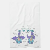 Ding One Thing Two Soort van een Batty Thing Theedoek (Verticaal)