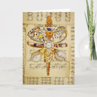 ding van de Kerstmis het gouden ster Feestdagen Kaart