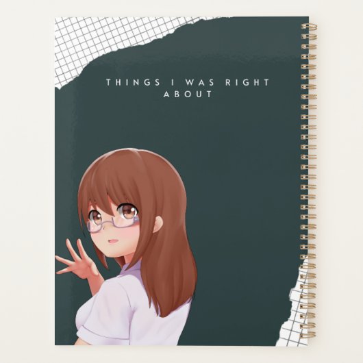 Ding waar ik gelijk in had planner (Achterkant)