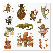 Dingaling Bros Circus acts Behang (Voorkant)