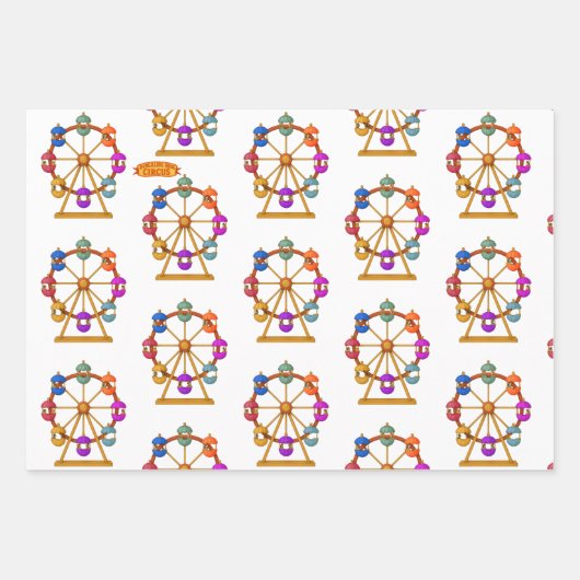 Dingaling Bros Circus acts Inpakpapier Vel (Voorkant 2)