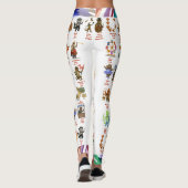Dingaling Bros Circus acts Leggings (Achterkant)