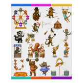 Dingaling Bros Circus acts Perfect Poster (Voorkant)