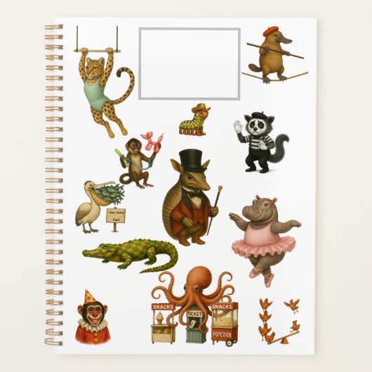 Dingaling Bros Circus acts Planner (Voorkant)