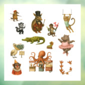 Dingaling Bros Circus acts Raamsticker (Vel 3)