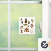 Dingaling Bros Circus acts Raamsticker (Huis)