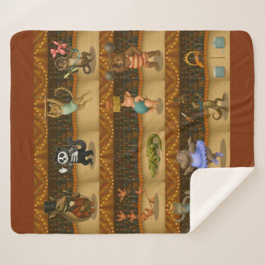 Dingaling Bros Circus acts Sherpa Deken (Voorkant (horizontaal))