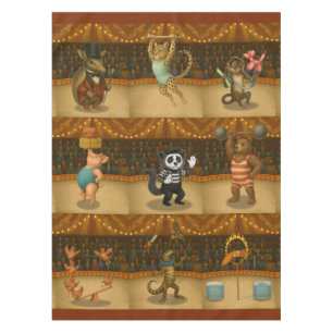 Dingaling Bros Circus acts Tafelkleed