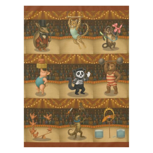 Dingaling Bros Circus acts Tafelkleed (Voorkant)