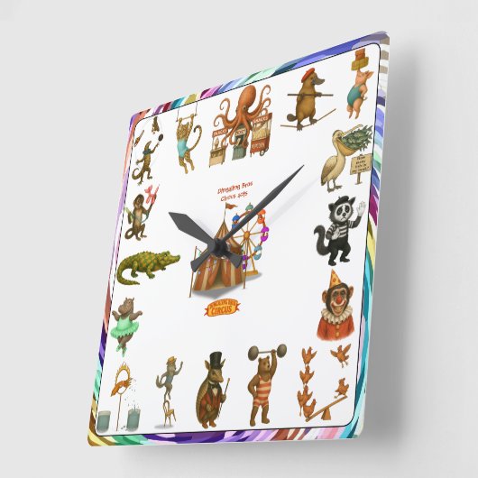 Dingaling Bros Circus acts Vierkante Klok (Hoek)