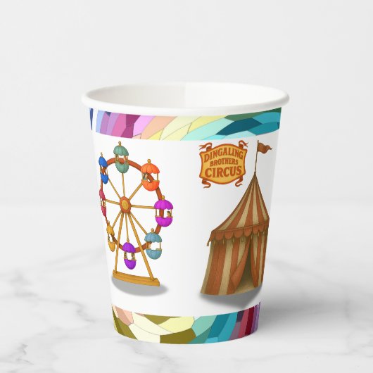 Dingaling Bros Circus Papieren Bekers (Links)