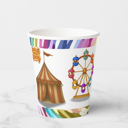 Dingaling Bros Circus Papieren Bekers (Voorkant)