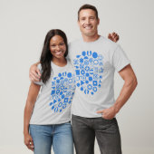 Dingbat Abstract - Babyblauw T-shirt (Unisex)