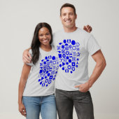 Dingbat Abstract - Blauw T-shirt (Unisex)