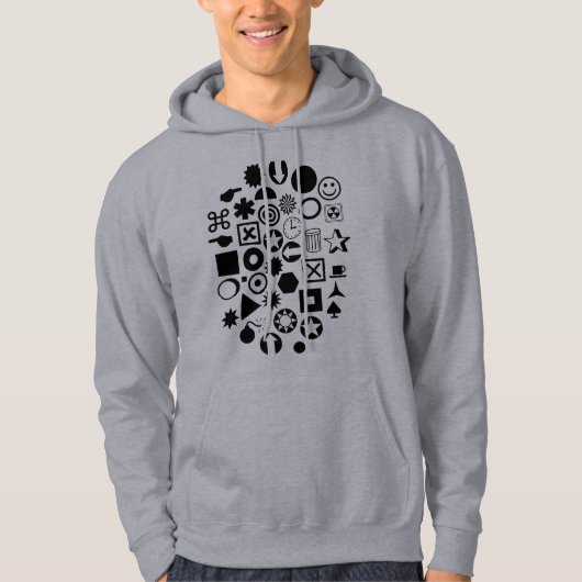 Dingbat Abstract Hoodie (Voorkant)